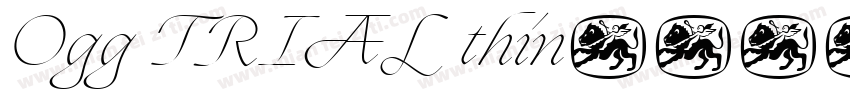 Ogg TRIAL thin字体转换